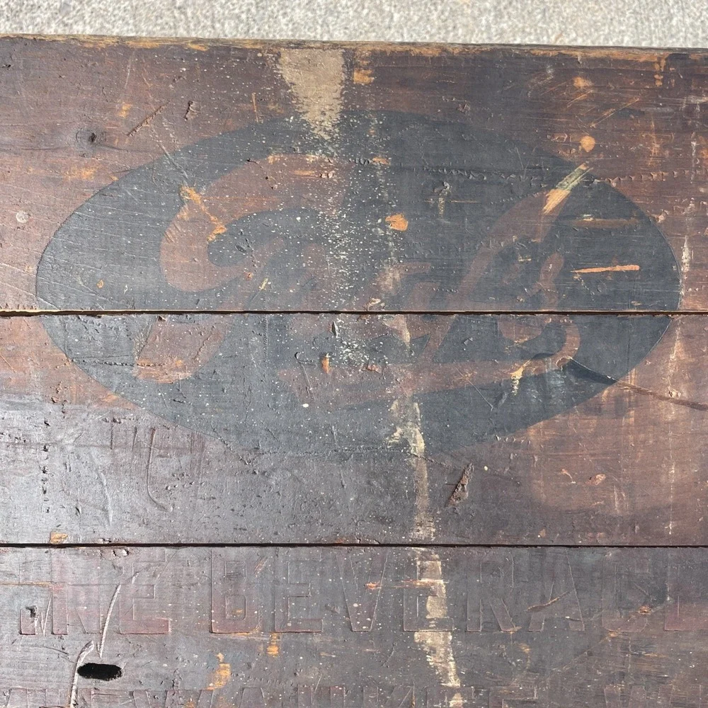 Vintage Grafs Fine‎ Beverages Milwaukee, Wis Wooden Soda Crate Early Grandpa